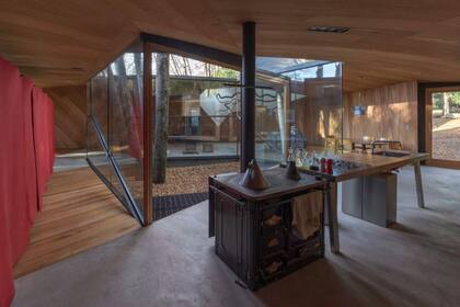 El interior de la Casa para el Poema del Ángulo Recto