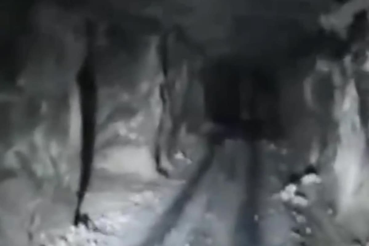 El interior de la mina El Callao en las operaciones de búsqueda