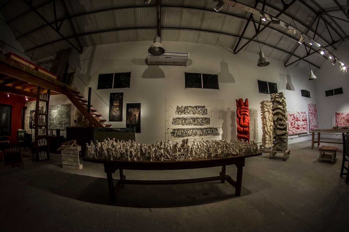 El interior de La Nave, el taller de Andrés Waissman