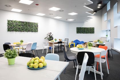 El interior de las oficinas de Facebook en Barcelona