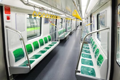 El interior de los nuevos coches para las líneas A y C