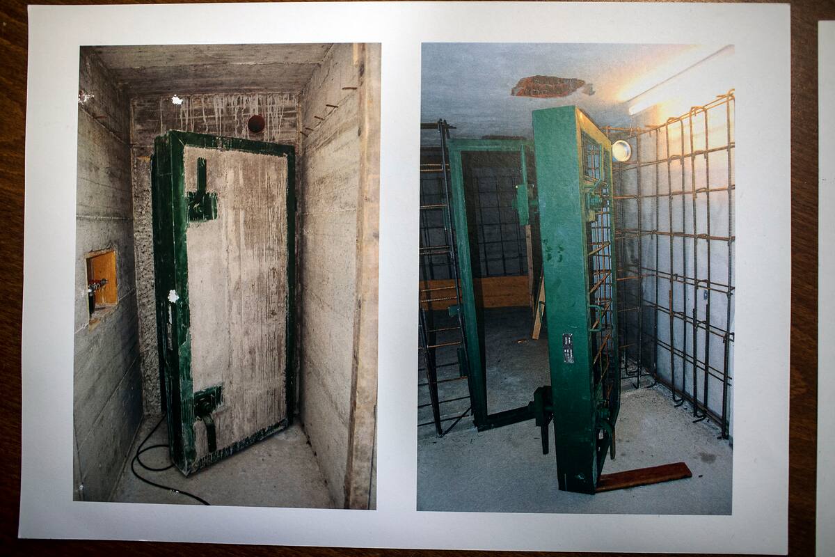 El interior de un búnker en Minus Energie, en Bagnolo San Vito, Italia