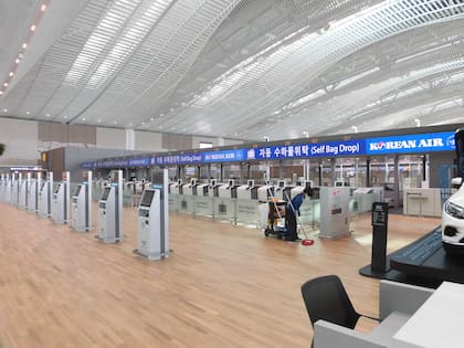 El interior de una de las terminales de Incheon