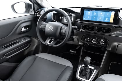 El interior del Citroën C3 You! tiene detalles en azul