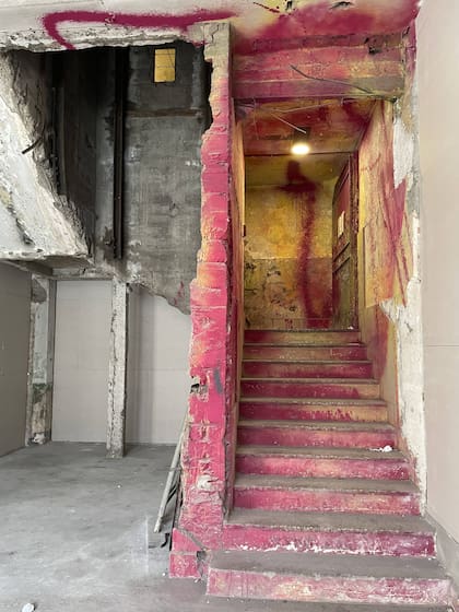 El interior del edificio en la actualidad, en plena intervención