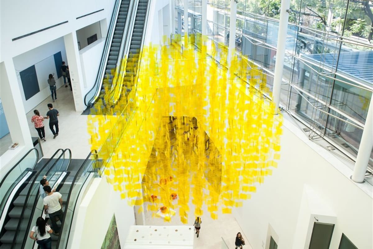 El interior del Malba, con obra de Julio Le Parc