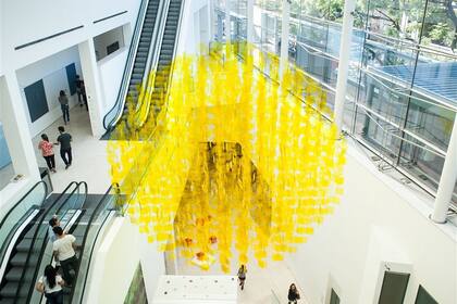El interior del Malba, con obra de Julio Le Parc