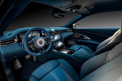 El interior del Maserati GranTurismo Luce está confeccionado con materiales reciclados