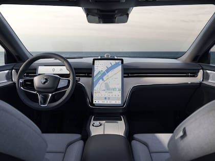 El interior del Volvo EX90 cuenta con una pantalla de altísima definición y gráficos de videogames