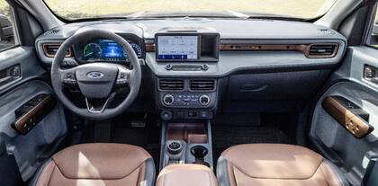 El interior viejo de la Maverick