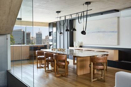 El interiorismo de Halesa en un tríplex de Caballito.