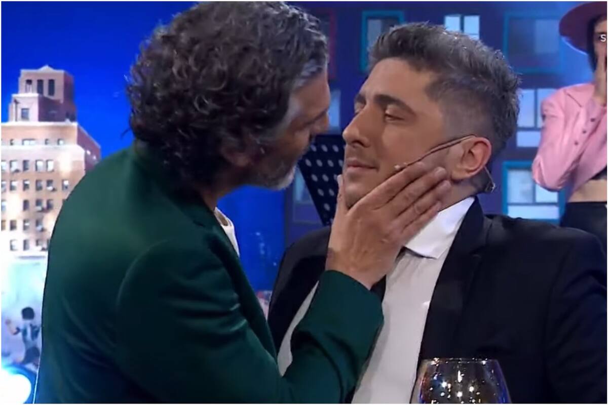 El íntimo encuentro entre Jey Mammón y Leo Sbaraglia