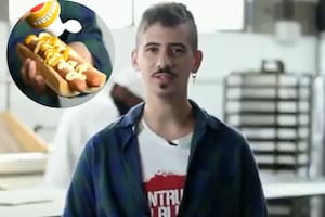 El invento de Jonathan Cacciapuoti, el "pancho doble", fue celebrado en las redes sociales