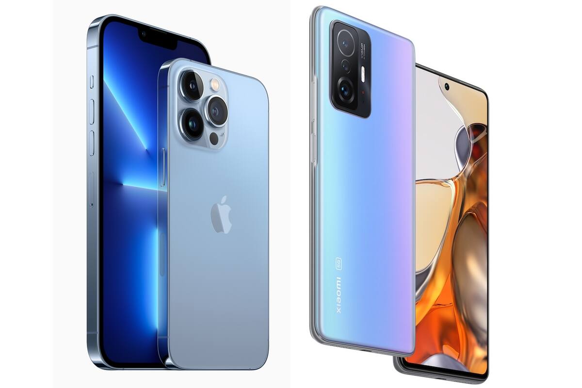 El iPhone 13 Pro y el Xiaomi 11T
