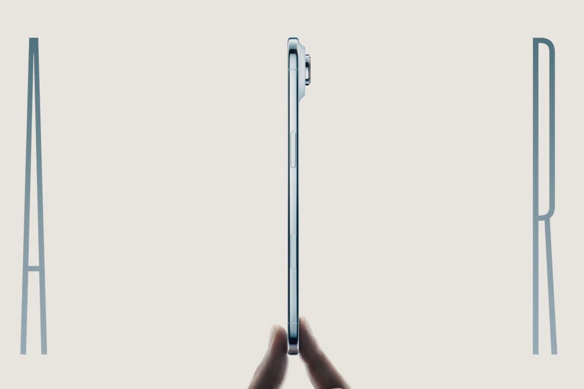 El iPhone Air tiene un perfil de 5,6mm de grosor