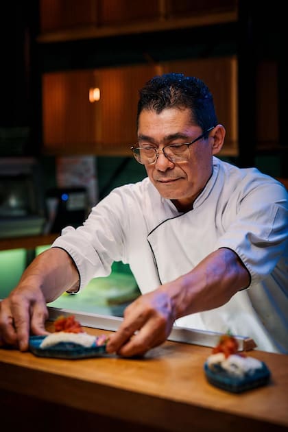 El itamae Juan Matsuoka, en Yujin