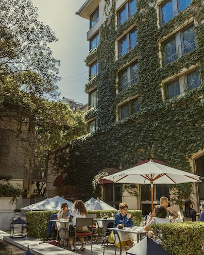El jardín de Gioia Cocina Botánica en el Palacio Duhau.