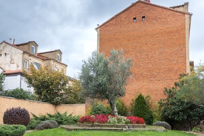 El jardín de la sinagoga.