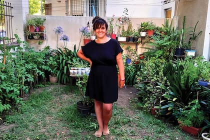 El jardín de la mujer con Debra.