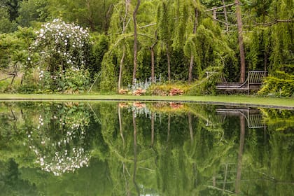 El Jardín del Espejo, un bucólico paisaje que se refleja en el espejo de agua transmitiendo paz en un sitio de contemplación