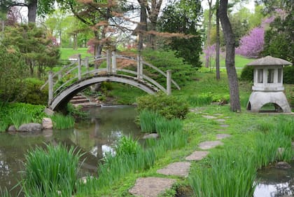 El Jardín Japonés es otro de los atractivos que pueden visitarse en la Reserva Forestal Fabyan