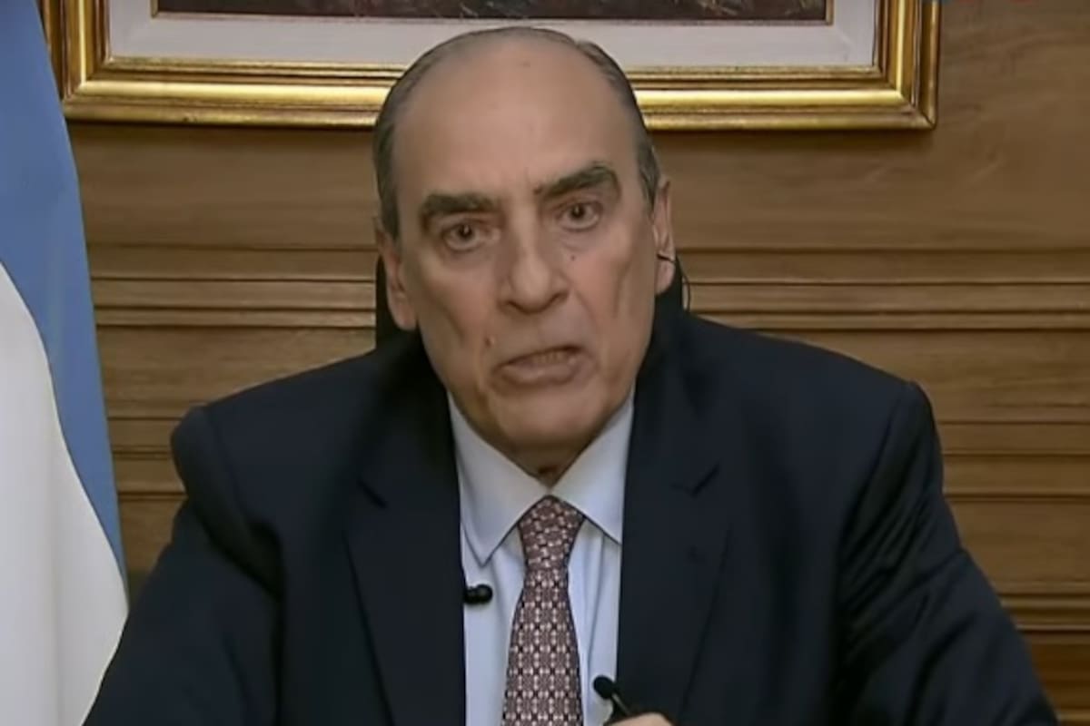 El jefe de Gabinete, Guillermo Francos, entrevistado en la pantalla de TN