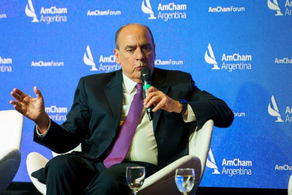 El jefe de Gabinete, Guillermo Francos, durante su intervención en el Agribusiness Forum 2025 de la Amcham