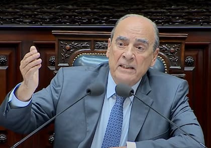 El jefe de Gabinete, Guillermo Francos, en la presentación de su informe en la Cámara de Diputados