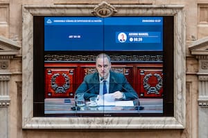 El jefe de Gabinete, Manuel Adorni, en el Congreso