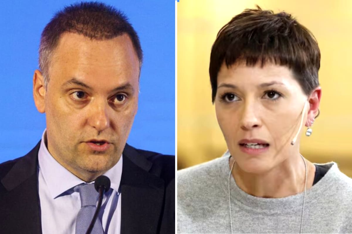 El jefe de Gabinete Manuel Adorni junto a la legisladora bonaerense Mayra Mendoza