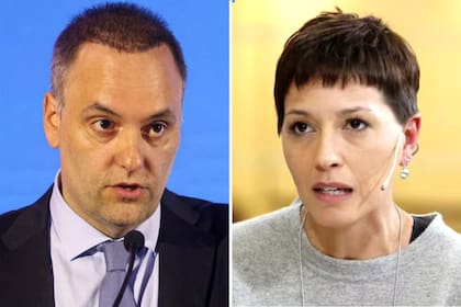 El jefe de Gabinete Manuel Adorni junto a la legisladora bonaerense Mayra Mendoza