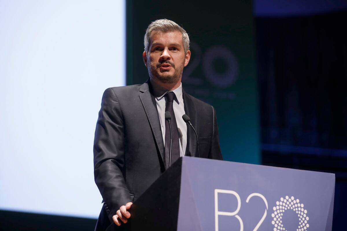 El jefe de Gabinete participó de la apertura del summit del B20