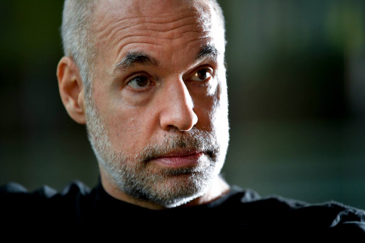 El jefe de gobierno de la Ciudad de Buenos Aires Horacio Rodriguez Larreta en entrevista con La Nación en sede del gobierno porteño.