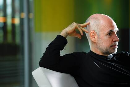 El jefe de gobierno de la Ciudad de Buenos Aires Horacio Rodriguez Larreta en entrevista con La Nación en sede del gobierno porteño.