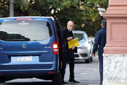 El jefe de gobierno Horacio Rodríguez Larreta al llegar a la Casa Rosada