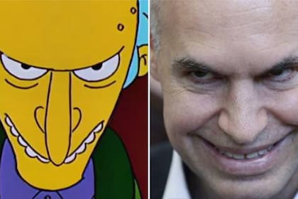 El jefe de Gobierno porteño, Horacio Rodríguez Larreta, respondió a un hilo de Twitter en el que se lo comparaba con el Sr. Burns, reconocido personaje de Los Simpson