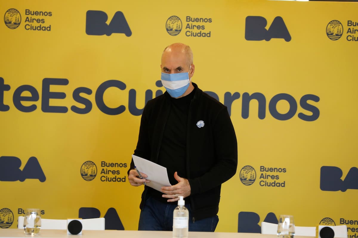 El jefe de gobierno porteño, Horacio Rodríguez Larreta