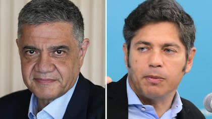 El jefe de Gobierno porteño Jorge Macri junto al gobernador bonaerense Axel Kicillof