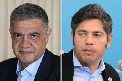 El jefe de Gobierno porteño Jorge Macri junto al gobernador bonaerense Axel Kicillof