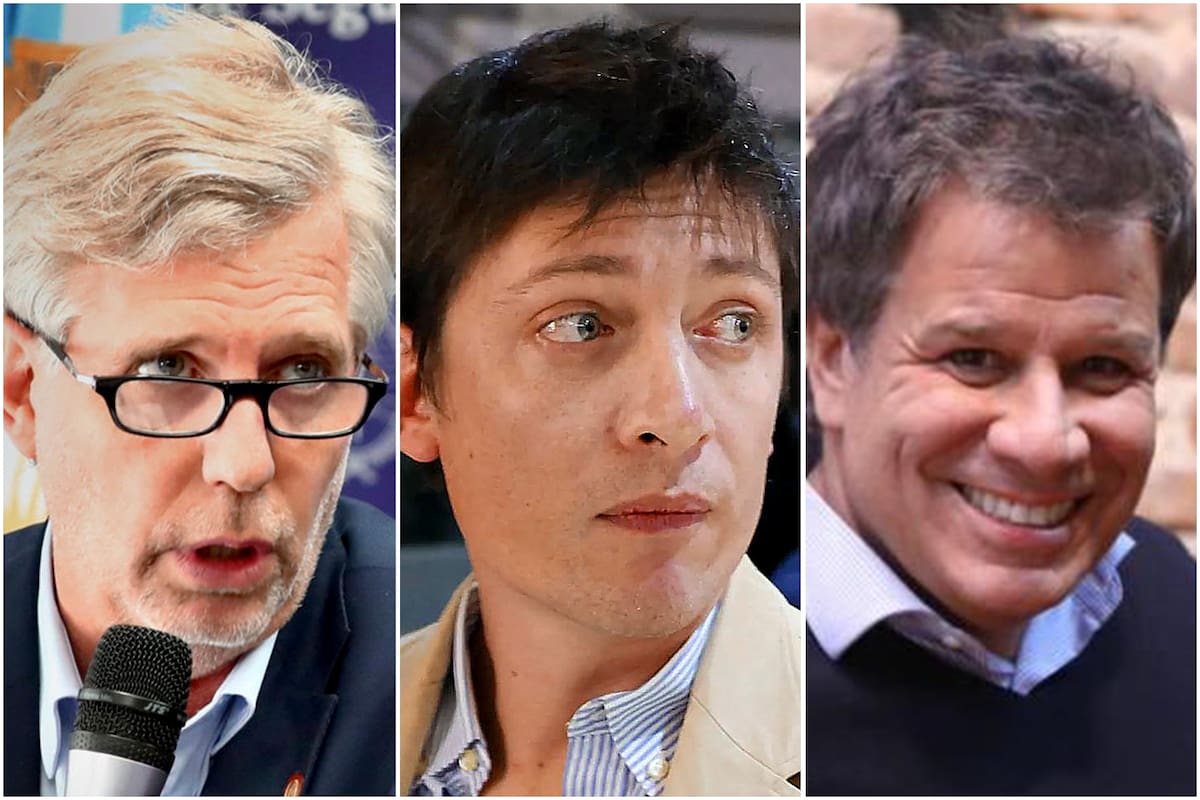 El jefe de la SIDE, Sergio Neiffert; el asesor presidencial Santiago Caputo y el diputado Facundo Manes