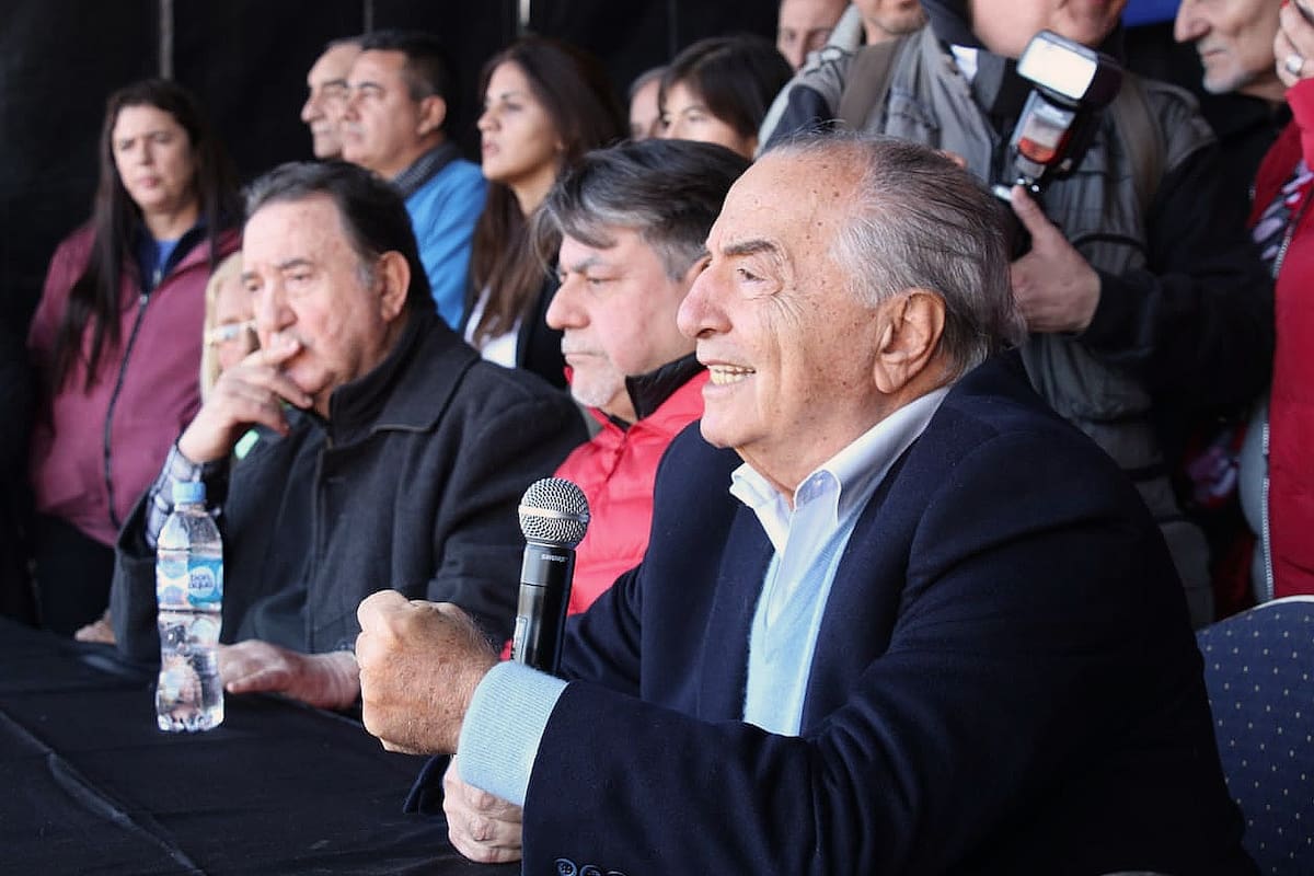 El jefe de los mercantiles busca su noveno mandato consecutivo y realiza un acto gremial en Parque Norte a pesar de la impugnación judicial