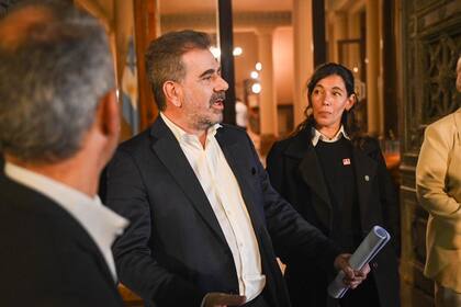 El jefe del bloque de Pro Cristian Ritondo se retira de la Cámara de Diputados tras la reunión con Guillermo Francos