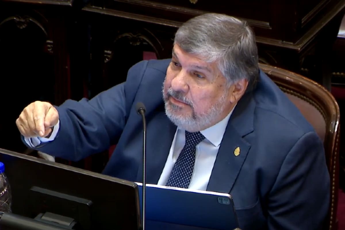 El jefe del bloque de Unión por la Patria (UxP) en el Senado, José Mayans