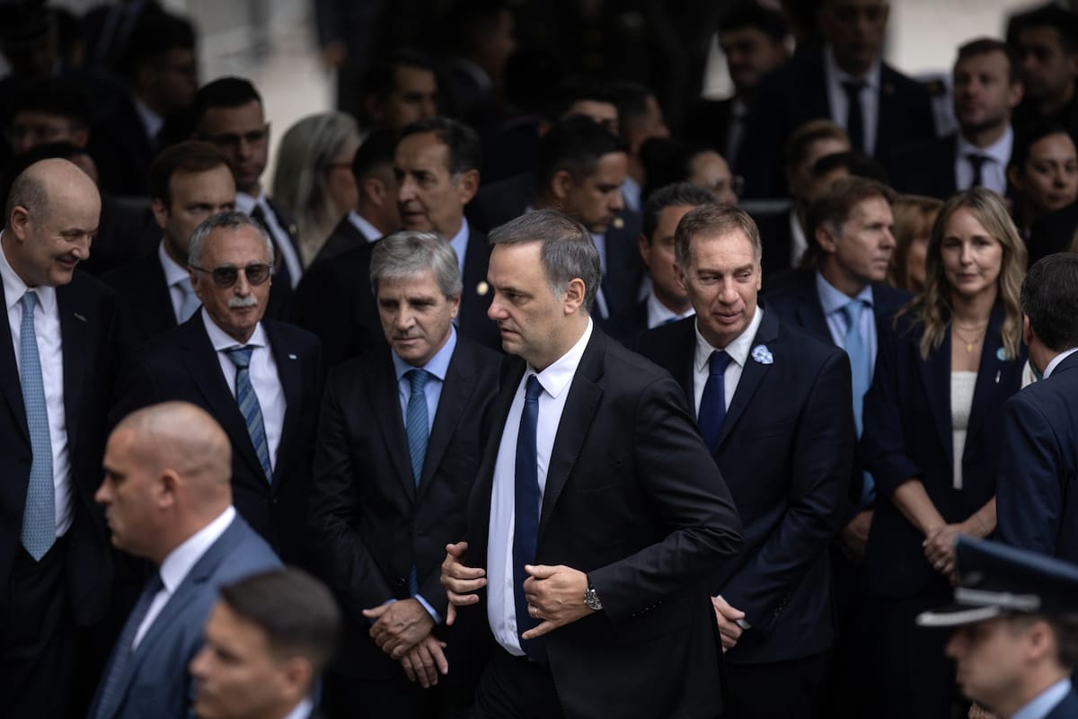 El jefe del Gabinete de Ministros, Manuel Adorni, en el acto por el Día del Veterano y de los Caídos en la Guerra de Malvinas