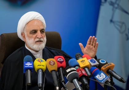El jefe del Poder Judicial de Irán, Gholam Hossein Mohseni Ejei, anticipó un endurecimiento acelerado de la represión
