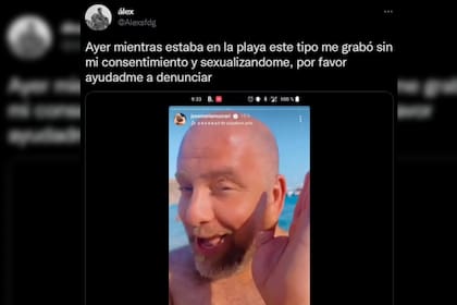 El joven contó la situación en redes sociales (Captura Twitter)