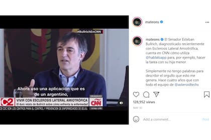 El joven emprendedor se mostró orgulloso al conocer que Esteban Bullrich utiliza la app que creó