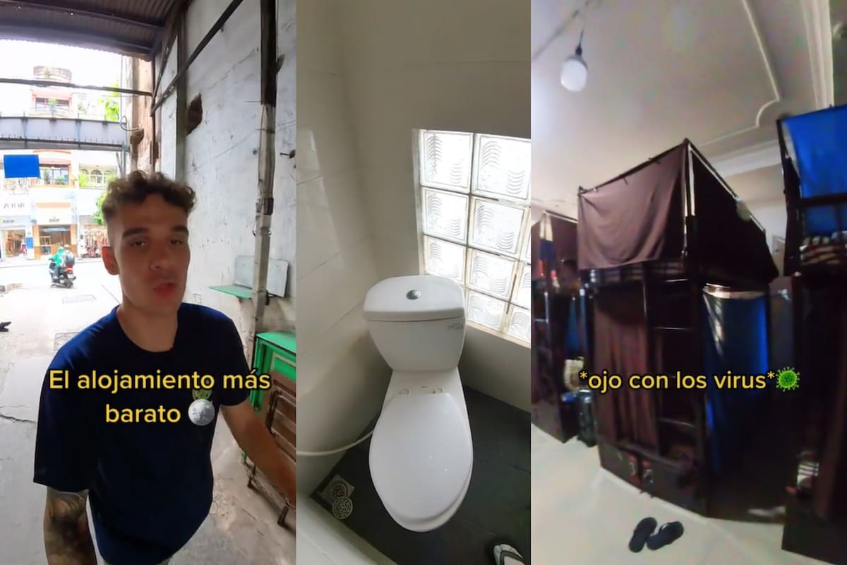 El joven hizo un recorrido por el alojamiento y causó furor (Captura video)
