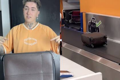 El joven le colocó una cámara oculta a su valija, pero el plan no salió bien