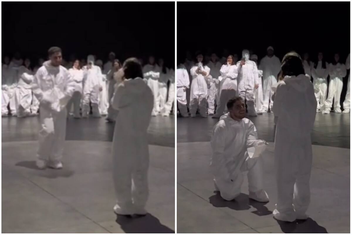 El joven le pidió matrimonio a su novia de una manera muy creativa (Foto: Captura de video)